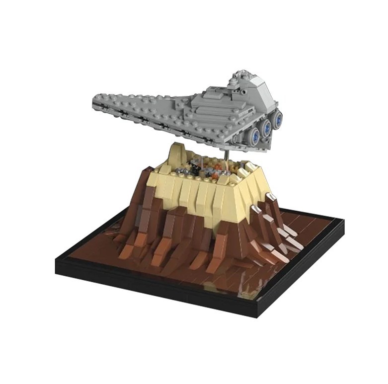 MOC Mini Scale Destroyer Over Jedha MOC Mini Scale Destroyer Over Jedha