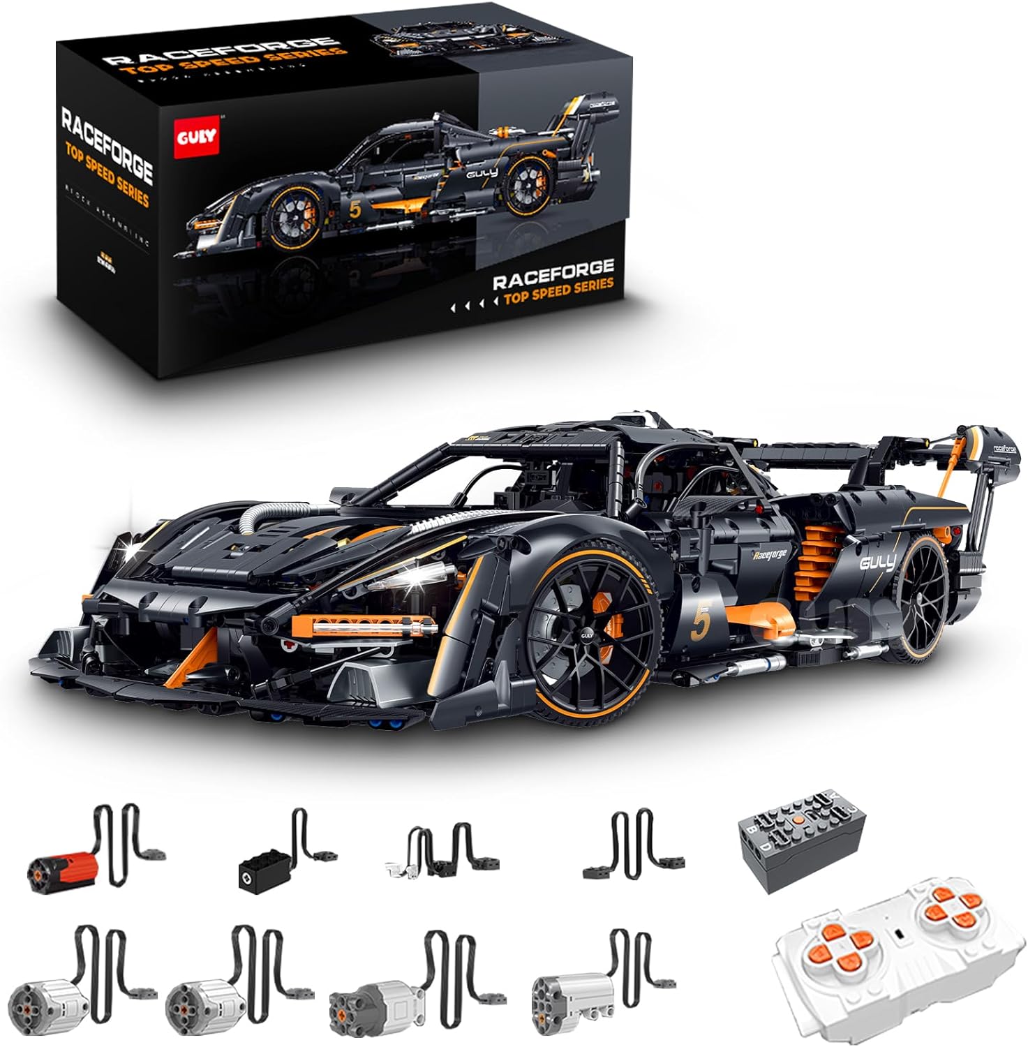 Raceforge Black Sports Car
