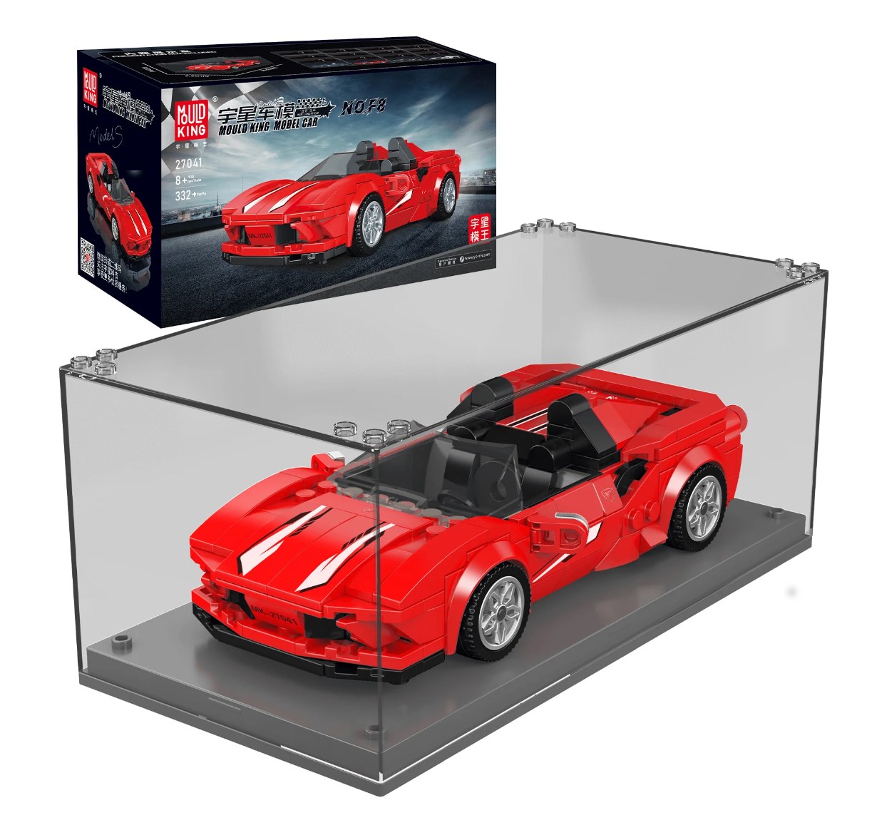 Italienischer Sportwagen F8 mit Displaybox Italienischer Sportwagen F8 mit Displaybox