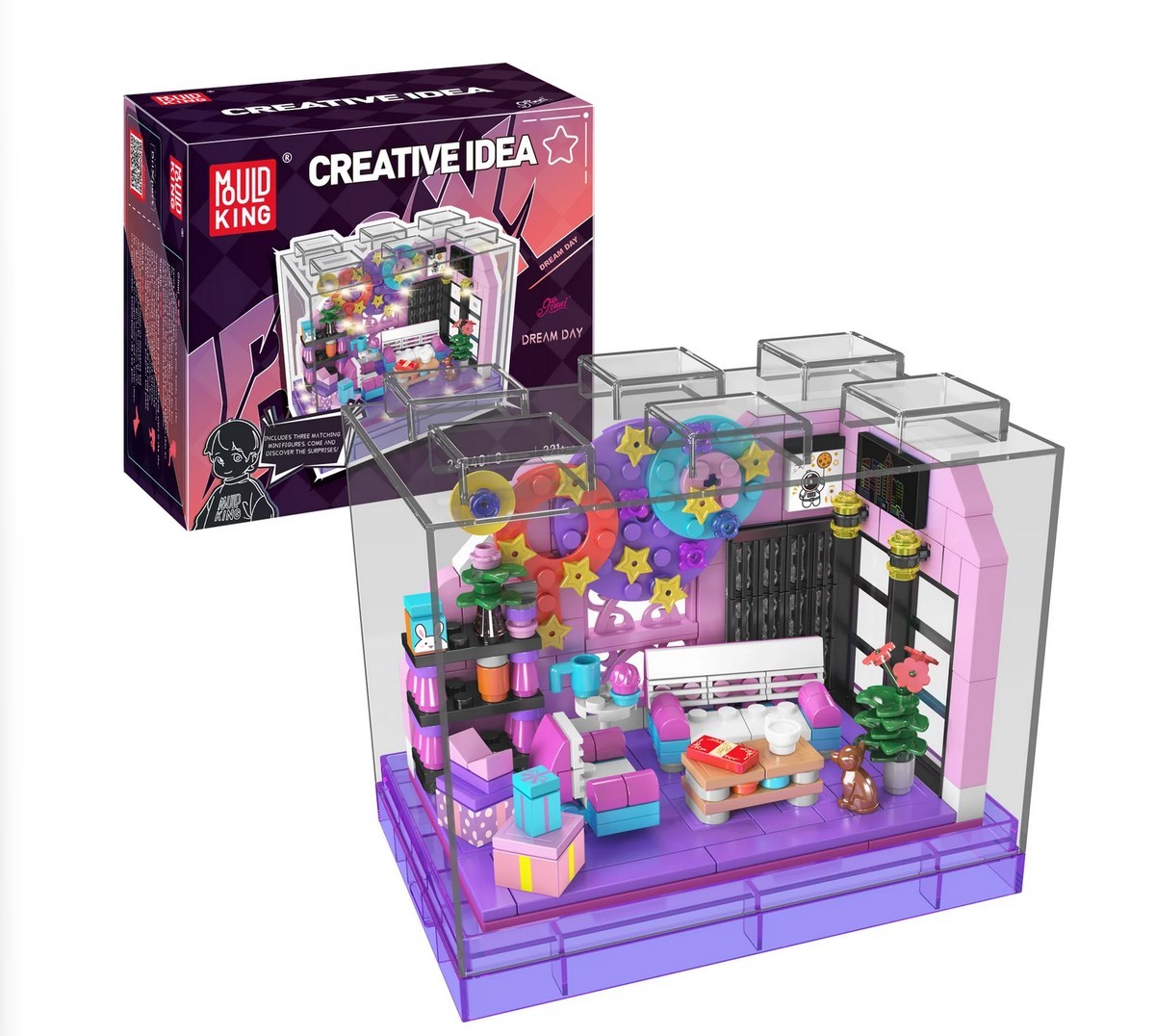 Traumzimmer mit Displaybox und Beleuchtung Traumzimmer mit Displaybox und Beleuchtung