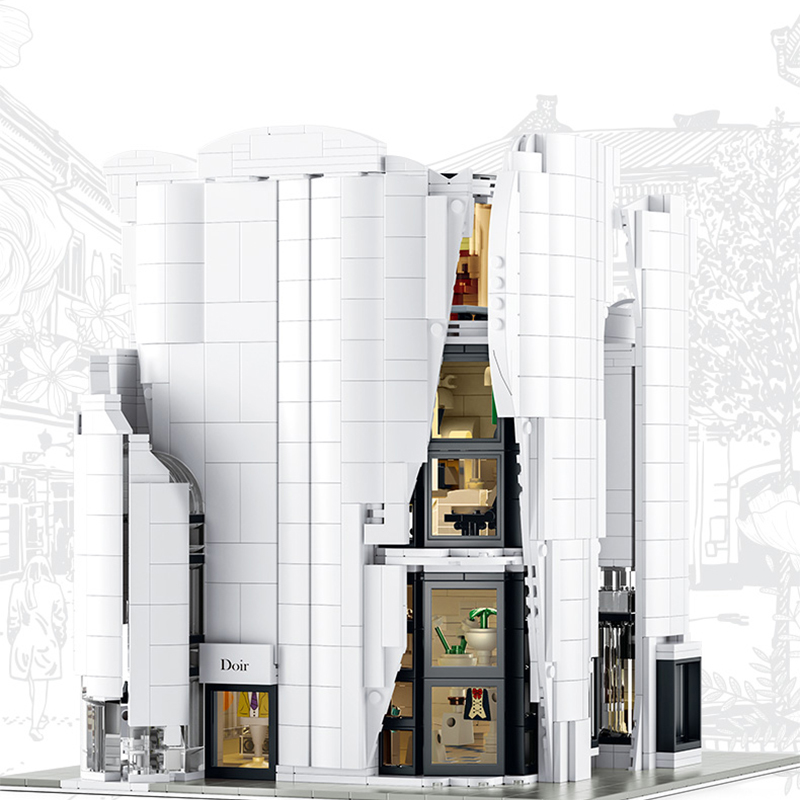 Luxury Flagship Store mit Beleuchtung