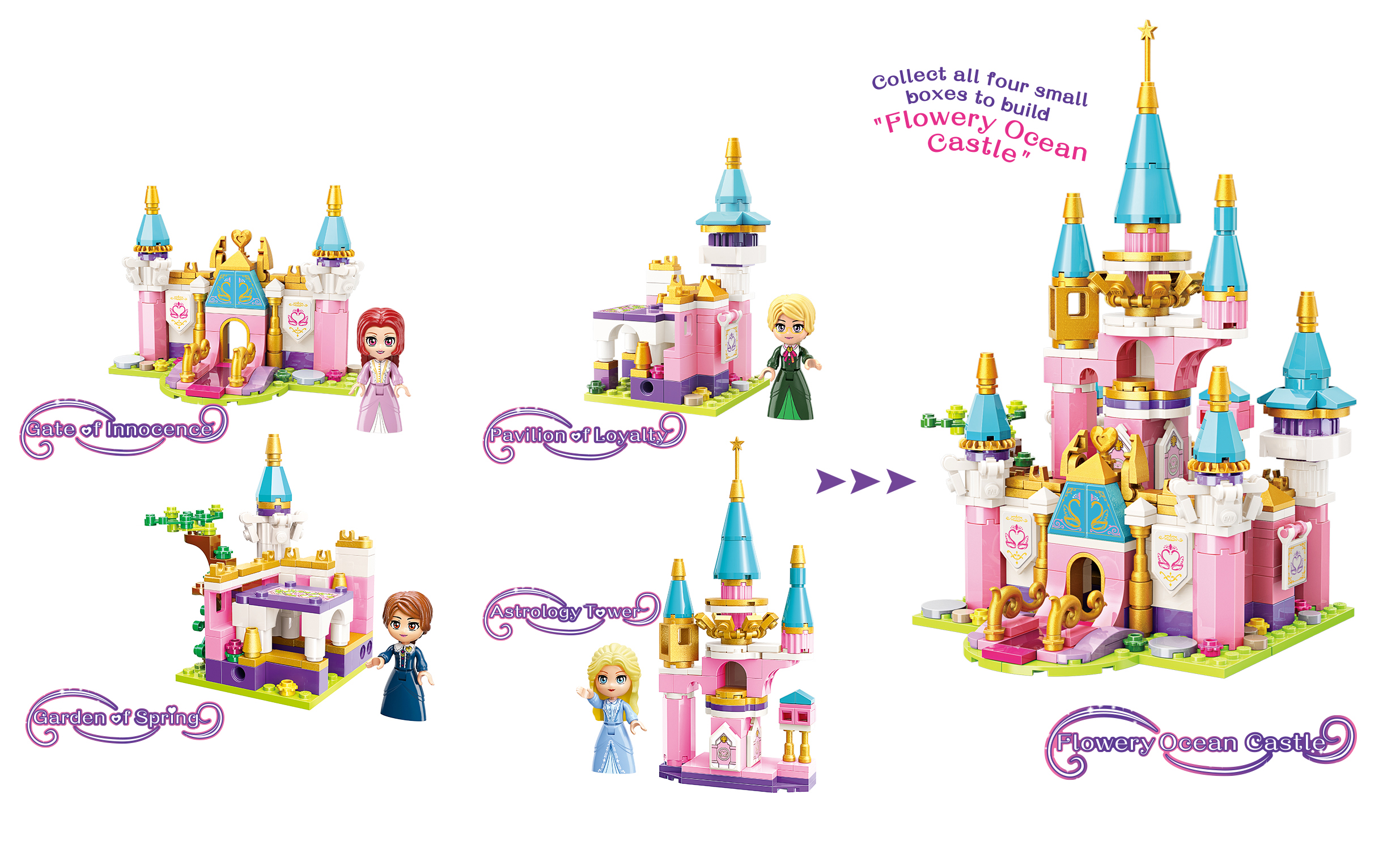 Prinzessin Leah - Kleine Schlösser 4er Pack Prinzessin Leah - Kleine Schlösser 4er Pack